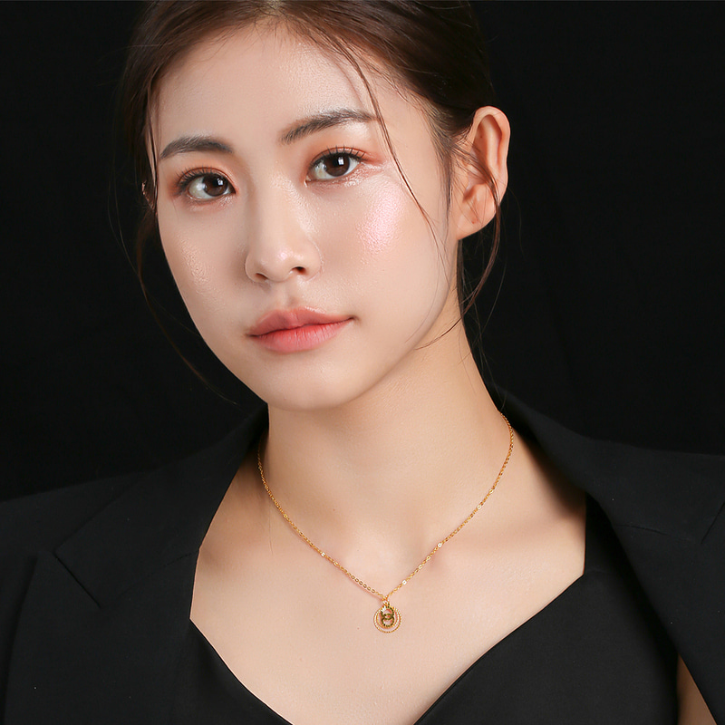 순금 더블링 목걸이 3g