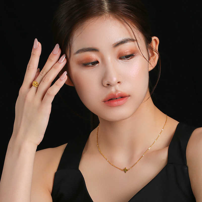 순금 심플 리프 목걸이 3.75g