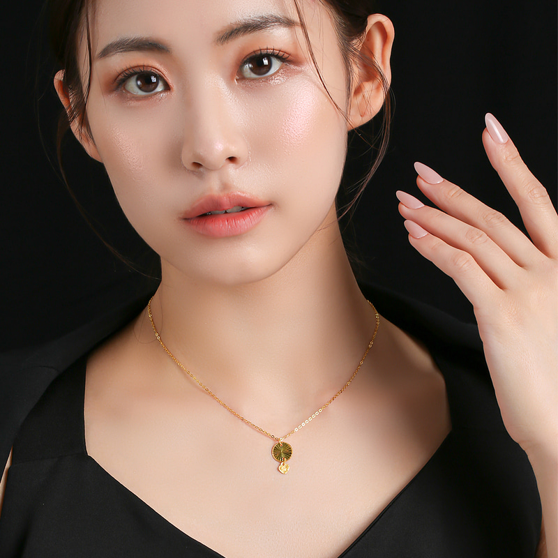 순금 라운딩 래디에이션 목걸이 3.75g