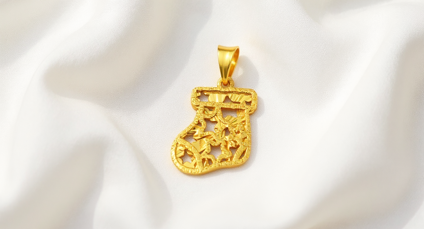 순금 크리스마스 양말 펜던트 3.75g