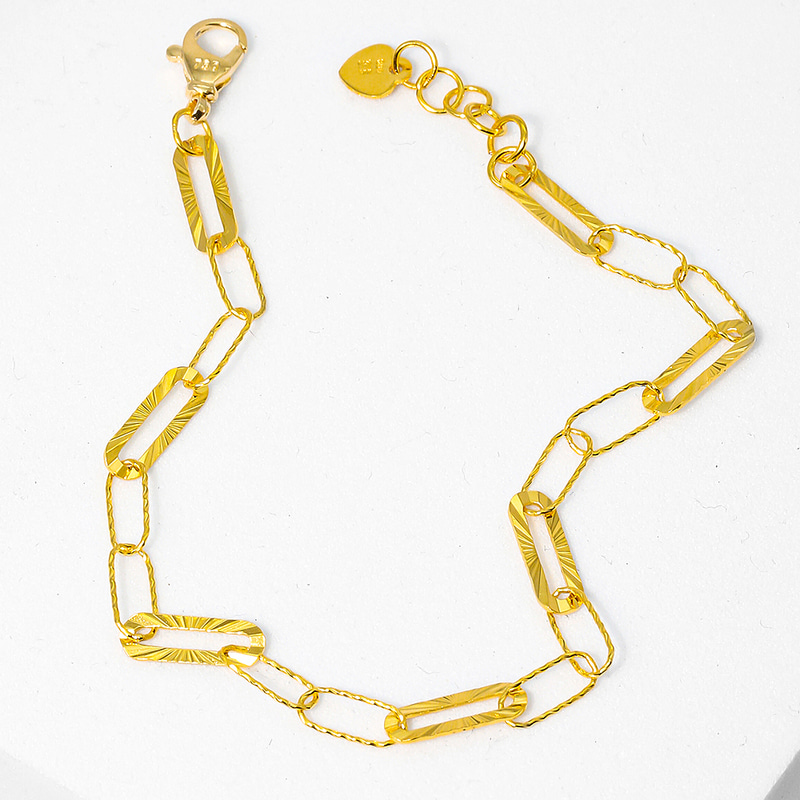 순금 2루프 선샤인 체인 팔찌 3.75g