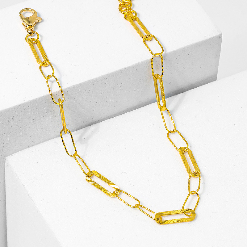 순금 2루프 선샤인 체인 팔찌 3.75g