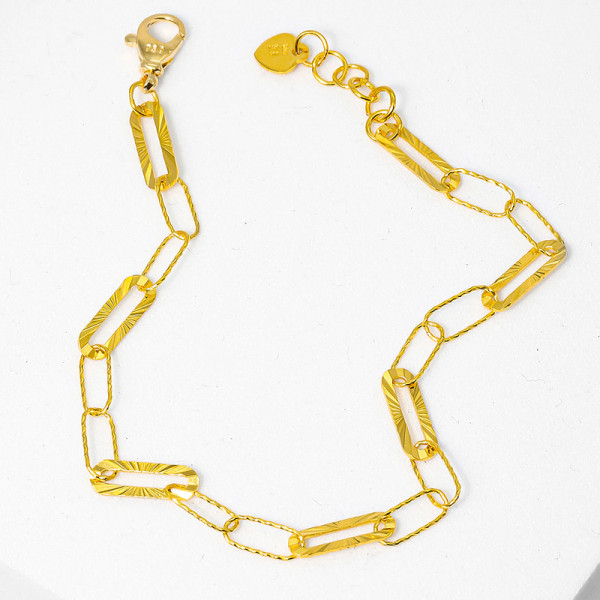 순금 2루프 선샤인 체인 팔찌 3.75g