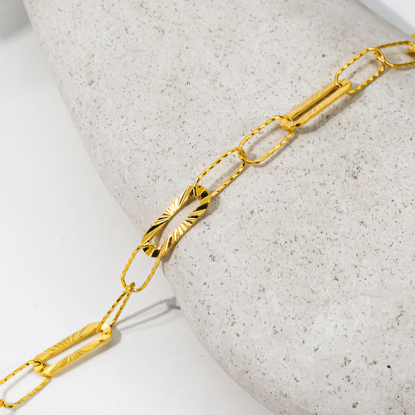 순금 2루프 선샤인 체인 팔찌 3.75g