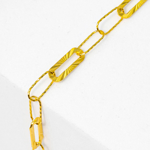 순금 2루프 선샤인 체인 팔찌 3.75g