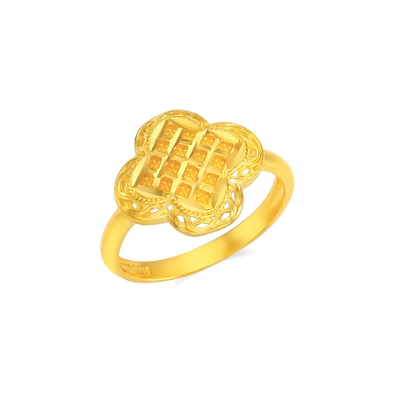 순금 볼륨 클로버 반지 3.75g