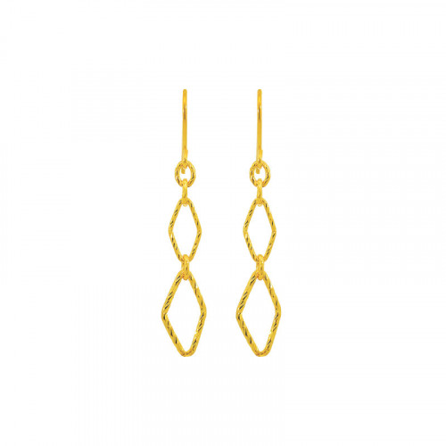 순금 다이아 체인 귀걸이 3.75g