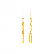 순금 샤인컷팅 후크 귀걸이 3.75g