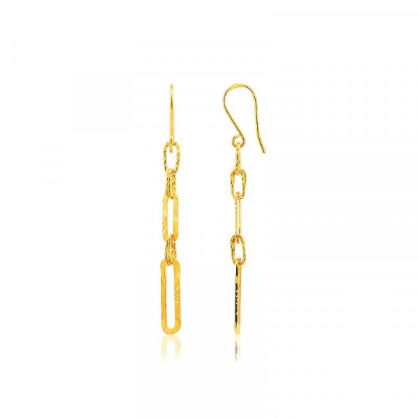 순금 샤인컷팅 후크 귀걸이 3.75g