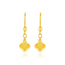 순금 팬시 클로버 귀걸이 3.75g