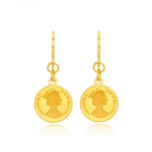 순금 엘리자베스 코인 후크귀걸이 5.63g