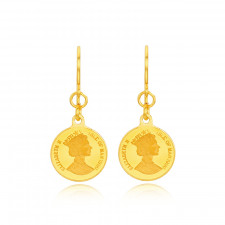 순금 엘리자베스 코인 후크귀걸이 5.63g