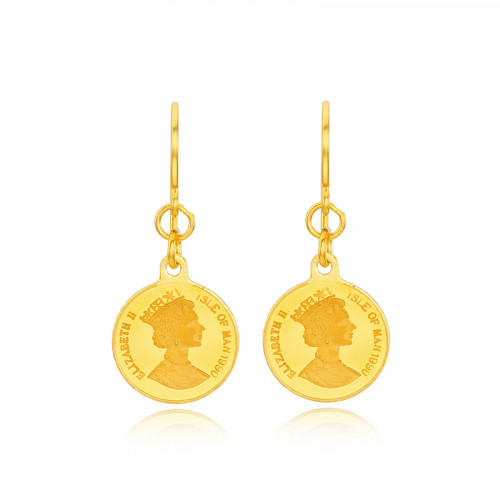 순금 엘리자베스 코인 후크귀걸이 5.63g