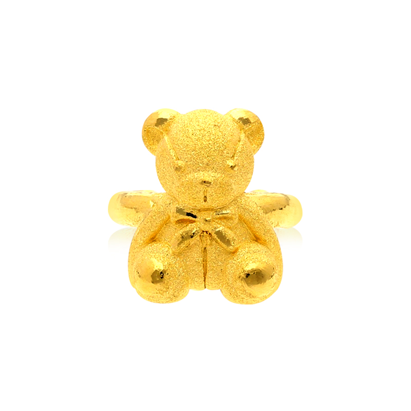 순금 테디 베어 돌반지 3.75g