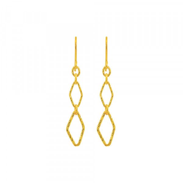 순금 다이아 체인 귀걸이 3.75g