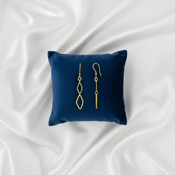 순금 다이아 체인 귀걸이 3.75g