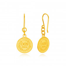 순금 엘리자베스 코인 후크 귀걸이 5.63g