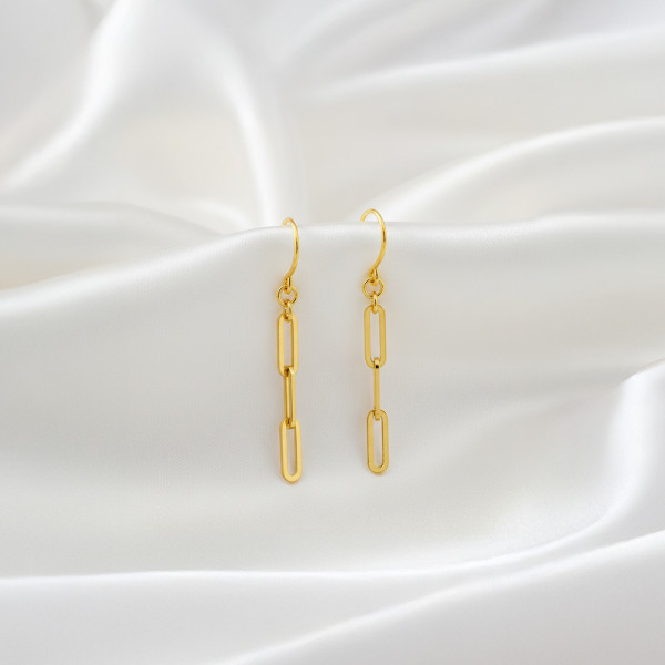 순금 클래식 체인 귀걸이 3.75g