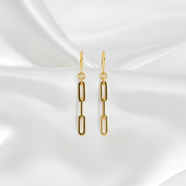 순금 클래식 체인 귀걸이 3.75g