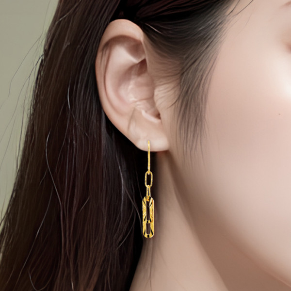 순금 루나 드롭 귀걸이 3.75g