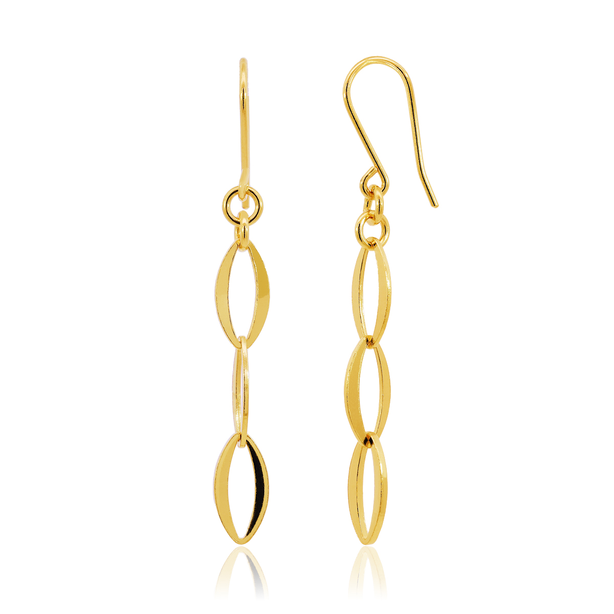 순금 포인트 후크 귀걸이 3.75g