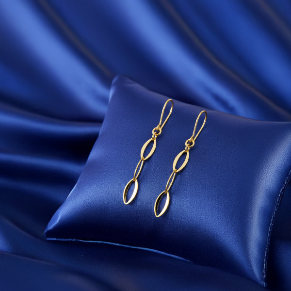 순금 포인트 후크 귀걸이 3.75g