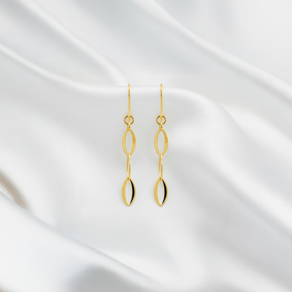 순금 포인트 후크 귀걸이 3.75g